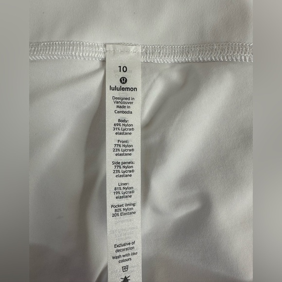 Sold Lululemon Speed Up Tight 28" White Size 10 W5BGJS - Picture 6 of 7